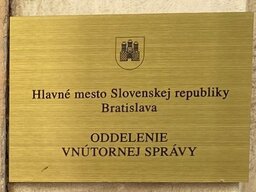 Oddelenie vnútornej správy Bratislava